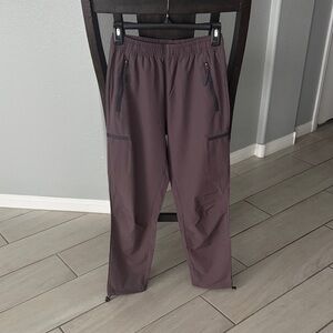 Purple Athletic Joggers with Zipper Pockets